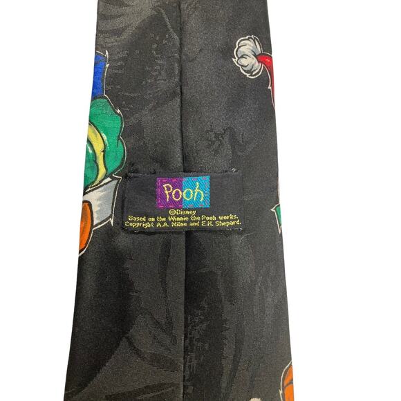 Disney Winnie The Pooh Tigger Christmas Presents Snow Novelty Necktie Vintage - Picture 4 of 6